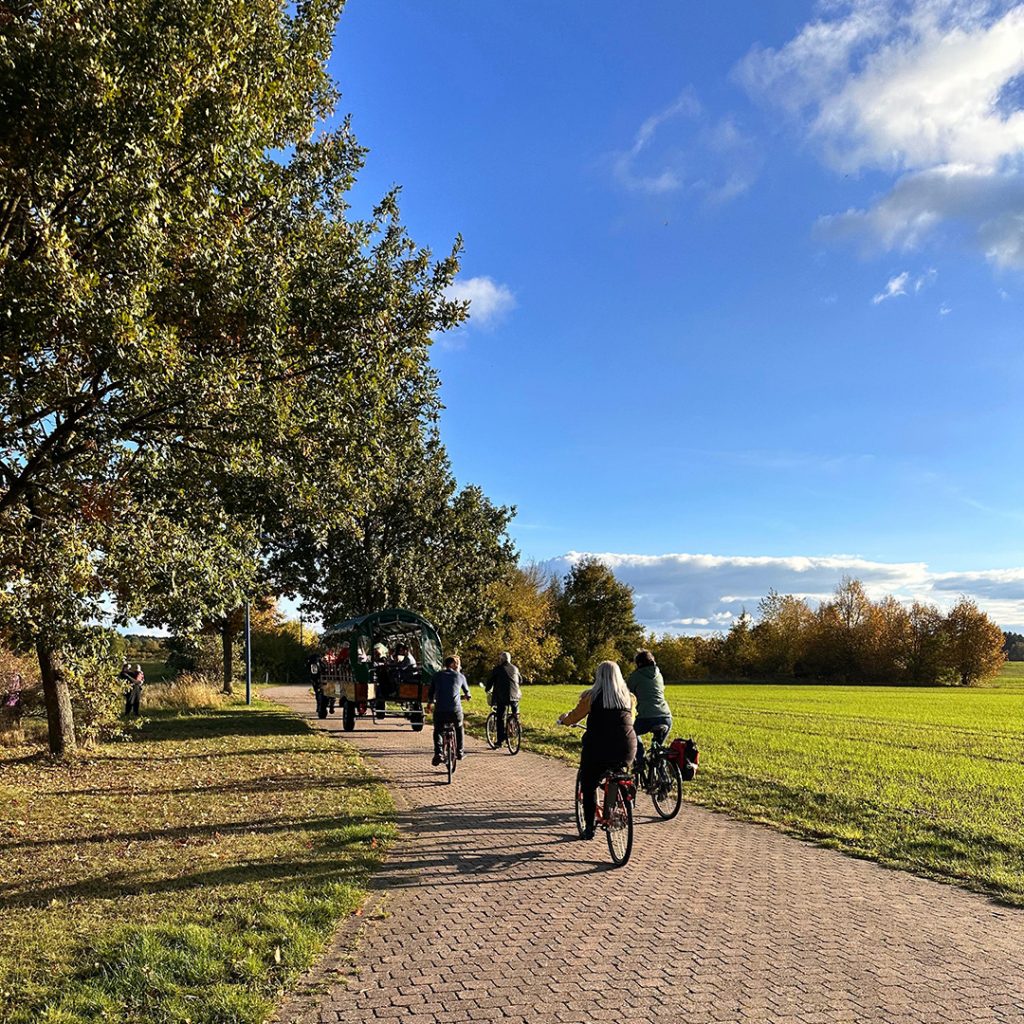der erste Teil des Workshops enthielt eine Begehung bzw. Befahrung der Kurmeile, um einen aktuellen Eindruck zu gewinnen